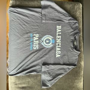 Balenciaga College Tee (Blue Version)